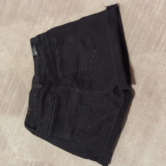 Black jean shorts high rise - Picture 2 of 3